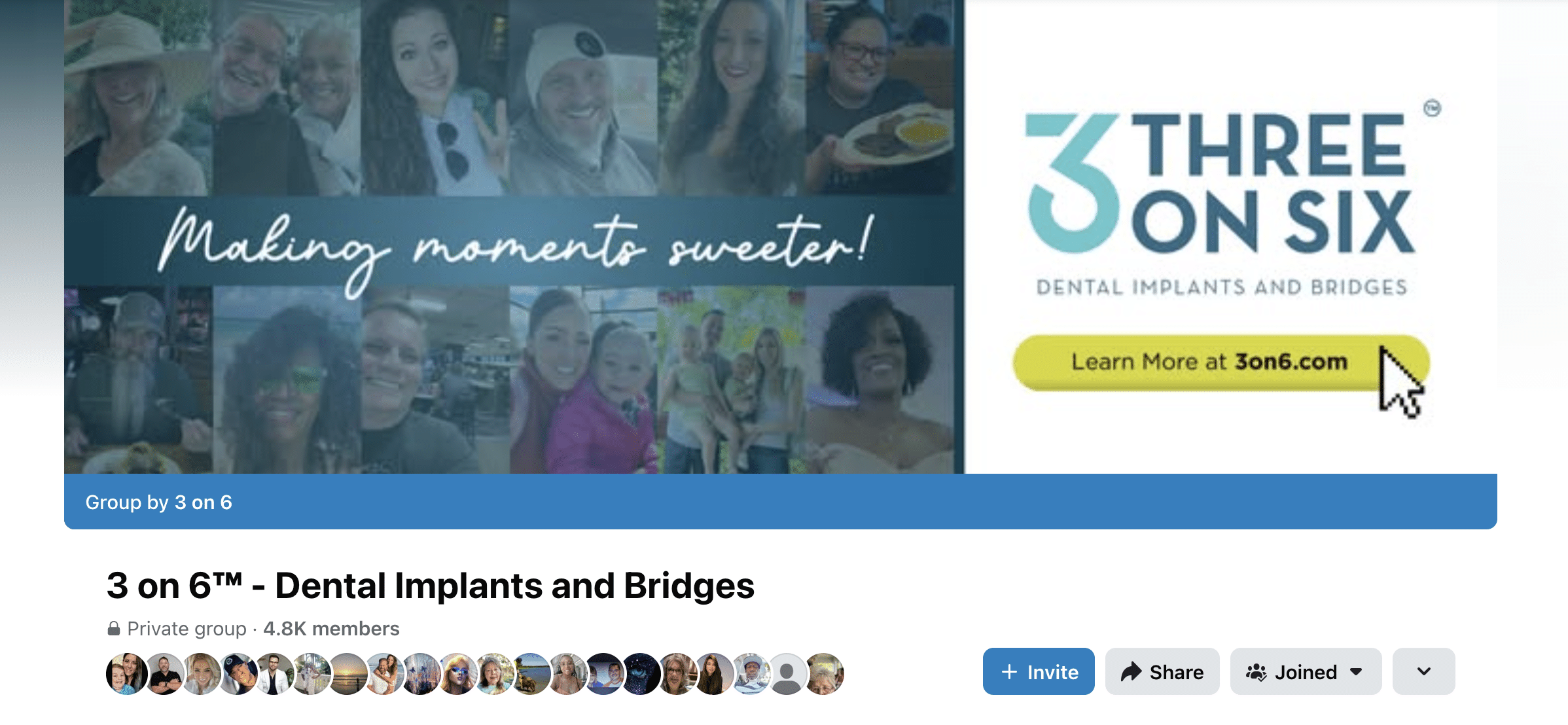 3 on 6 dental implants facebook